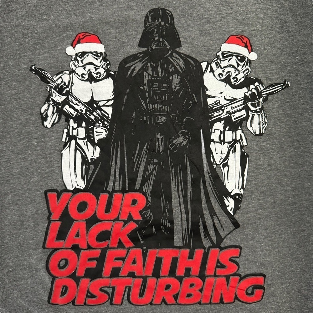 Star Wars Christmas Darth Vader Anakin Skywalker Stormtroopers Santa Hats Large
